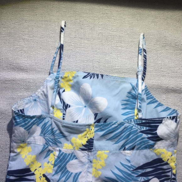Roxy blue/white/yellow cotton dress size small - Picture 5 of 10
